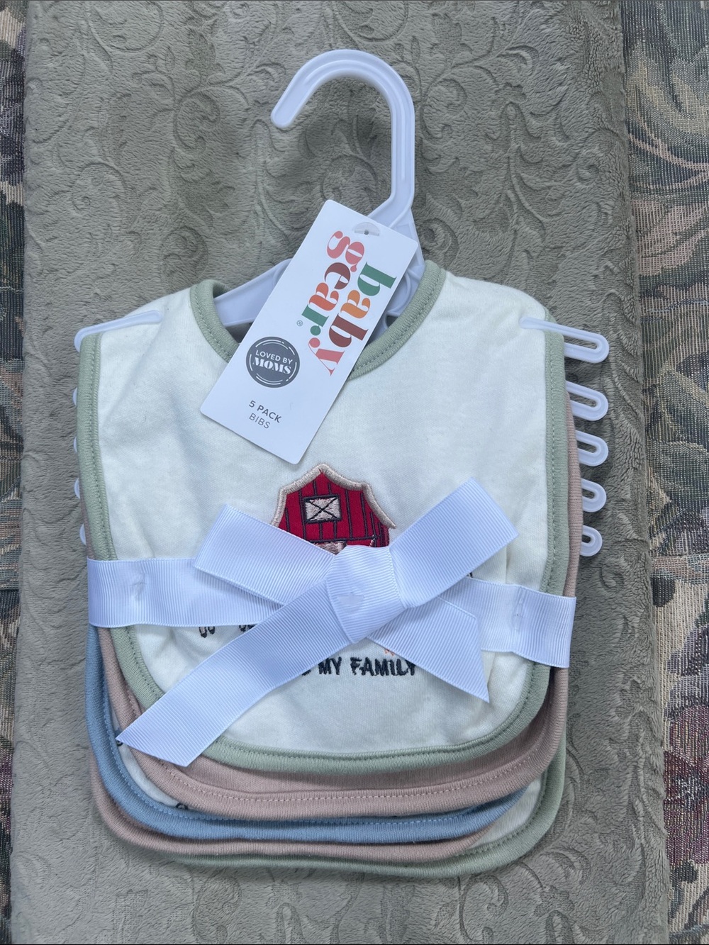 Baby Gear Kids Bibs - Neutral Multi-Color 5-Pack